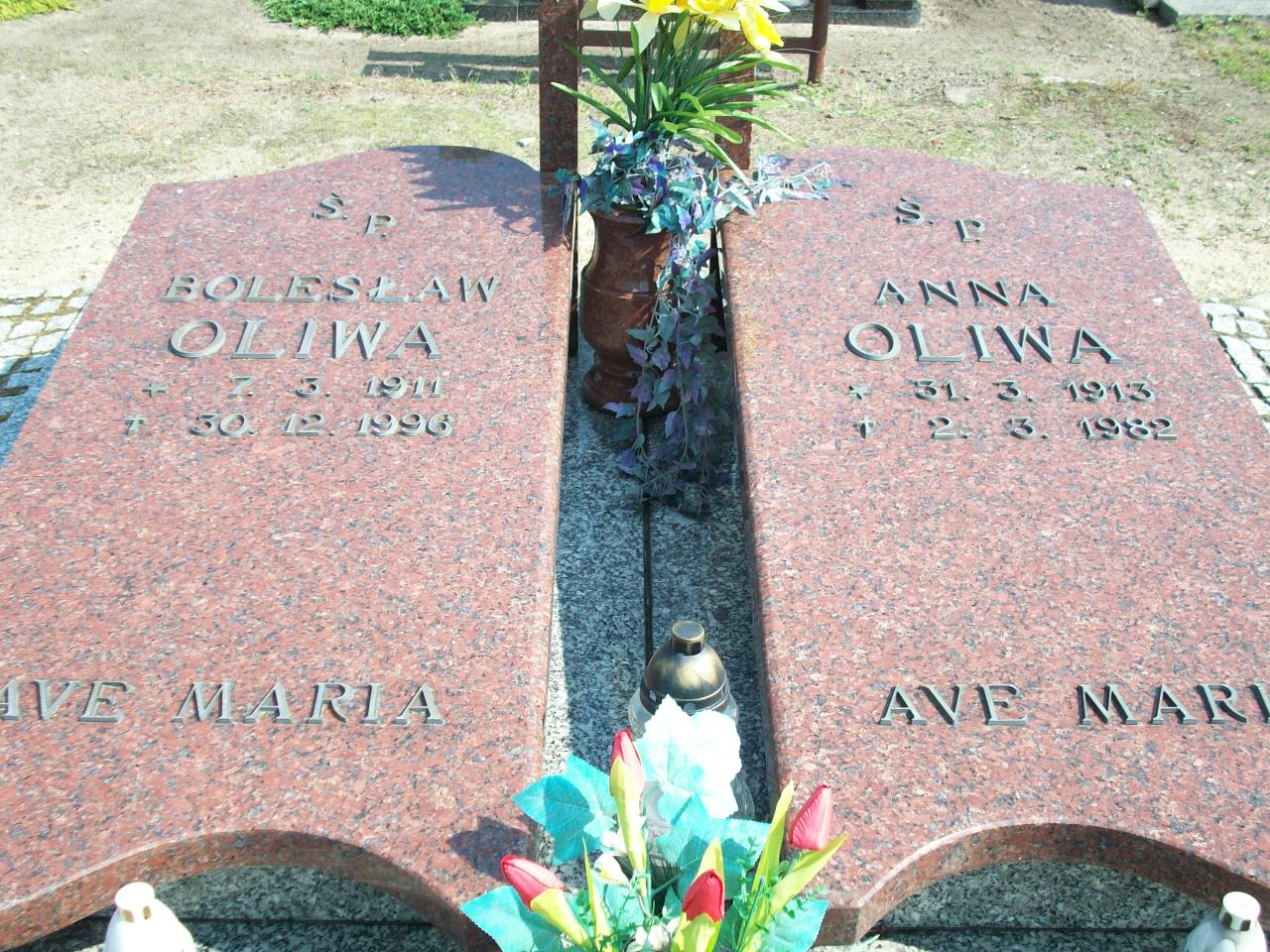 Anna Oliwa 1931 Sława - Grobonet - Wyszukiwarka osób pochowanych