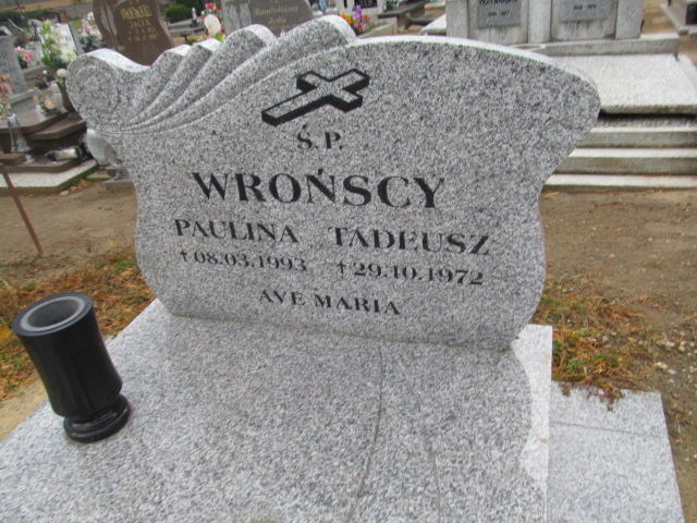 Paulina Wrońska Sława - Grobonet - Wyszukiwarka osób pochowanych